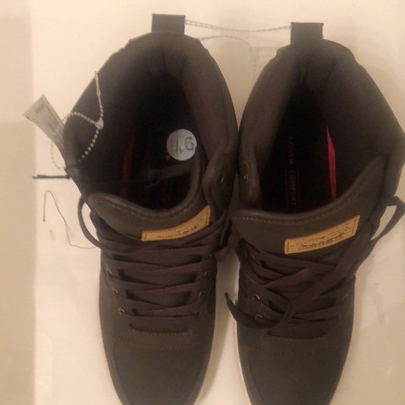 Levi’s Hi Top  Brown Casual Sneaker - Picture 2 of 4